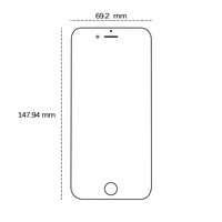 Rūdīts 2,5D stikls iPhone 7 Plus / 8 Plus tālrunim
