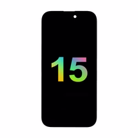 Mecanico Soft OLED ekrāns Incell iPhone 15 ar rāmi (Support IC Transplant) - melns