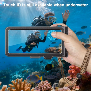 Tech-Protect IPX8 Pro Waterproof Phone Maciņš - pelēks and melns