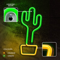 Neon LED Light CACTUS oranžs zaļš Bat + USB FLNE02 Forever Light