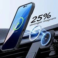 ESR Classic Hybrid Kickstand Halolock Magnētiskais iPhone 16 Plus + Rūdītā Stikla Aizsargstikls - Melns