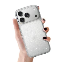 Viedtālruņa apvalks Crystal Glitter Iphone 17 Pro sudrabains