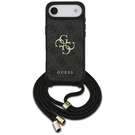 Guess 4G Big Logo Cord Stap soma pāri plecam viedtālrunim iPhone Air - melns