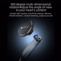 FORCELL F-GRIP MagFlex magnētiskais auto turētājs priekšējā stiklā un panelī, saderīgs ar MagSafe, melns