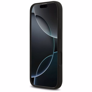 Guess Silicone Big 4G Script viedtālruņa apvalks iPhone 17 melns