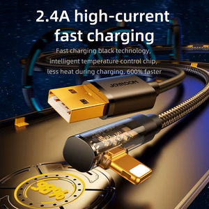 Kabeļa leņķis ar USB-A / Lightning / 1,2 m Joyroom S-UL012A6 (zils)