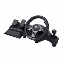 Trust GXT 289 Movi melns USB Steering wheel + Pedals Nintendo Switch, PlayStation 4, Xbox One S, Xbox One X, Xbox Series S, Xbox Series X