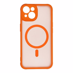 Чехол для iPhone 14 Full Matte Mag Cover совместимый с MagSafe оранжевый