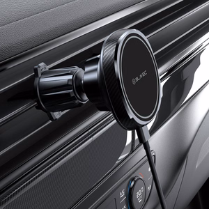 Blavec auto turētājs BHC-06B 15W magnētisks ar indukcijas uzlādi un aktīvo dzesēšanu ventilācijas režģim (BHC06B-MAVIB) melns