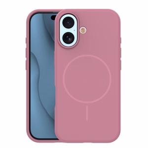 Silicone Thin Mag maciņš iPhone 17 6,3" rozā