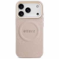 Guess Peony Hot Stamp Magnētiskais viedtālruņa apvalks iPhone 17 Pro - rozā