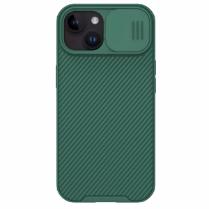 Nillkin CamShield Pro magnētiskais viedtālruņa apvalks iPhone 15 Plus ar kameras aizsardzību - zaļš