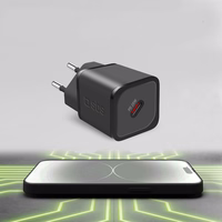 SBS TETRGAN1C20K 20W GaN USB-C sienas lādētājs ar Power Delivery - melns