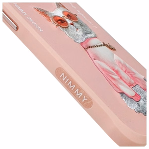 NIMMY case GLASSES COOL CAT for IPHONE 15 Pro Max pink