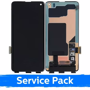 LCD Display Compatible With Samsung G973 S10 Black (Service Pack) (NF version)