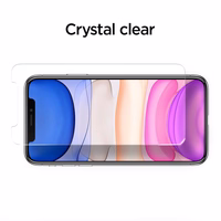 Spigen ALM Glass FC rūdītais stikls iPhone 11 / XR - melns