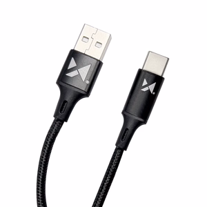 Wozinsky kabelis USB - USB Type-C 2,4A 2m melns (WUC-C2B)