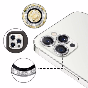 Rūdītais stikls HARD DIAMOND kamerai (OBJEKTĪVAM) Iphone 13 Pro/13 Pro Max sudraba (3 objektīvi)