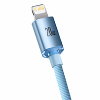 Baseus CAJY001303 Lightning - USB-C PD kabelis 20W 480Mb/s 1.2m zils