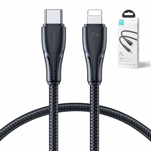 Joyroom Surpass Series A11 Lightning / USB-C 20W 1.2 m kabelis - melns