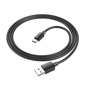 Kabelis USB A uz USB C Hoco PD 2,4A 27W 1 m X96 melns
