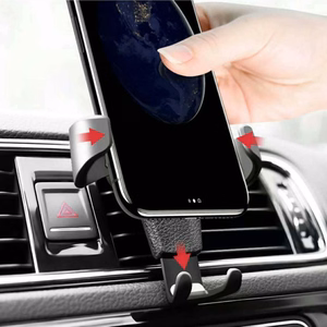 Auto turētājs H01 melns gravitācijas turētājs ventilācijas režģim