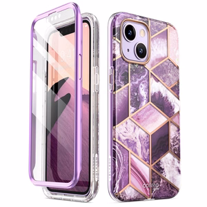 Supcase Cosmo viedtālruņa apvalks iPhone 14 Plus - rozā marmors