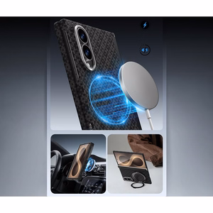 Benks Magnetic Armor Grid Air Grand Combo maciņš Samsung Galaxy Z Fold 8, melns (C.K.FL.SA.BK.0060)