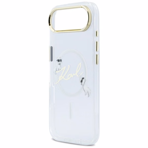 Karl Lagerfeld IML Choupettes Karl Script Logo MagSafe iPhone Air Maciņš - Clear