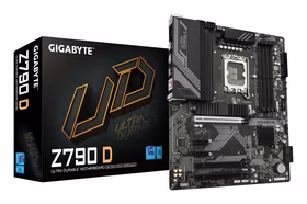 GIGABYTE Z790 D Motherboard - Supports Intel Core 14th Gen CPUs, 12+1+１ Phases Digital VRM, up to 7600MHz DDR5 (OC), 3xPCIe 4.0 M.2, 2.5GbE LAN, USB 3.2 Gen 2