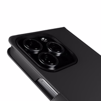 Puro Wallet Magnētiskais noņemamais 2in1 PU ādas apvalks ar vāciņu un maku iPhone 16 Pro - melns