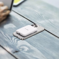 Tech-Protect LifeMag PB10 portatīvais lādētājs ar MagSafe 5000mAh 15W USB-C ports - balta + USB-C kabelis