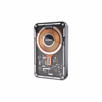 Portatīvais lādētājs Dudao TGK1 ar MagSafe bezvadu uzlādi 20W 10000mAh melns