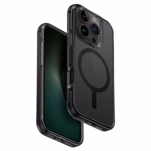 Uniq Combat iPhone 16 Pro Max 6.9" viedtālruņa apvalks ar Magclick uzlādi melns / oglekļa melns