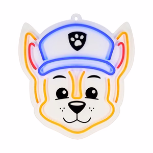 Piekarināma neona LED dekorācija uz organiskā stikla Paw Patrol – Chase OW-130346