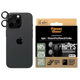 PanzerGlass Hoops Lens Protector iPhone 16 Pro / 16 Pro Max - melns