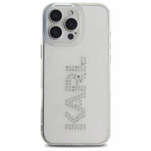Karl Lagerfeld KLHCP16XHKLSTDCT iPhone 16 Pro Max 6.9" caurspīdīgs cietais apvalks IML Rhinestones logotips