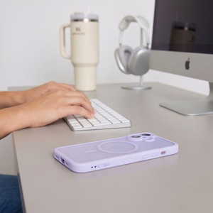 Tech-Protect MagPeak MagSafe CC  iPhone 17 vāciņš, matēti violets