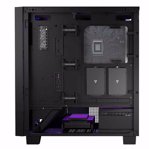 MODECOM VOLCANO PERUN APEX ARGB MIDI datora korpuss, melns