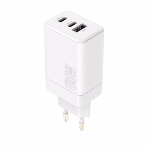 Maxlife MXTC-08-65ACC PD QC lādētājs 2x USB-C 1x USB 65W balts