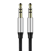 Baseus Yiven Audio kabelis ar mini jack 3,5mm AUX, 1m (melns un sudrabains)