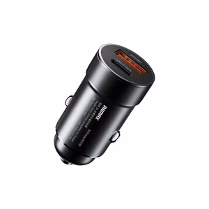 Auto lādētājs Remax RCC361 15W USB-C/USB-A melns