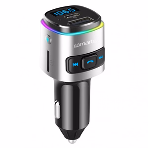 Bluetooth FM raidītājs Media&Assist 2 ar Multimedia-In, brīvroku funkciju, auto lādētājs