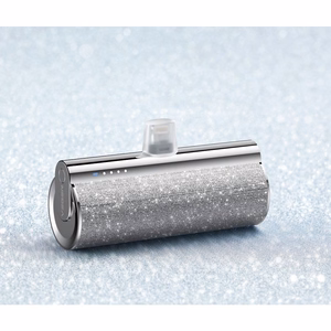 VEGER portatīvais lādētājs 5000 mAh ar iebūvētu savienotāju Type C PD QC3.0 2,4A 12W PlugOn (W0573) sudraba