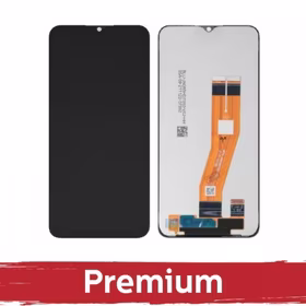 LCD Displejs Saderīgs ar Samsung A035F A03 non-EU Melns OEM