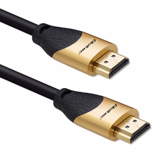Qoltec 50355 – HDMI 2.1 Ultra High Speed kabelis, 8K 60 Hz, 28 AWG, zelta krāsā, 2 m