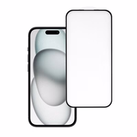 Aizsargstikls HARD Pilna Līmēšana 5D IPHONE 15 MELNS