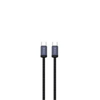 Devia kabelis Gracious EC646 PD USB-C - USB-C 1,0 m 60W 3A melns