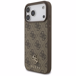 Guess 4G Small Classic Logo MagSafe Case for iPhone 17 Pro Max - Brown