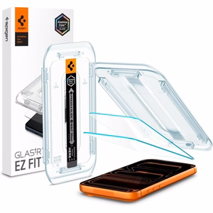 Spigen Glas.tR EZ Fit rūdīto aizsargstiklu komplekts iPhone 16 Pro Max / 17 Pro Max – 2 gab.